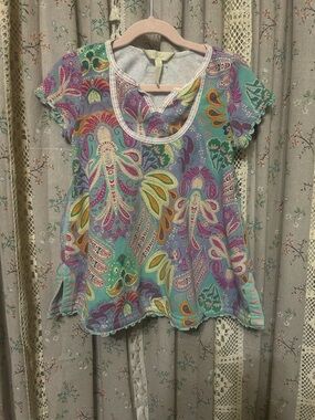 2/$28‎ Matilda Jane Treasure Trove Cover Up Size 4 Paisley Boho EUC